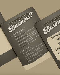 Let's Get Down to Business